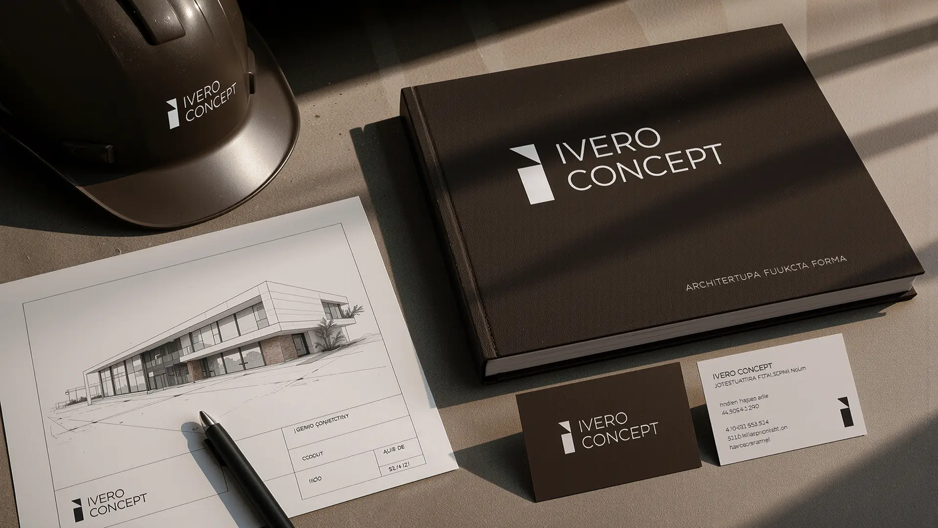 Identyfikacja wizualna pracowni architektonicznej IVERO CONCEPT
